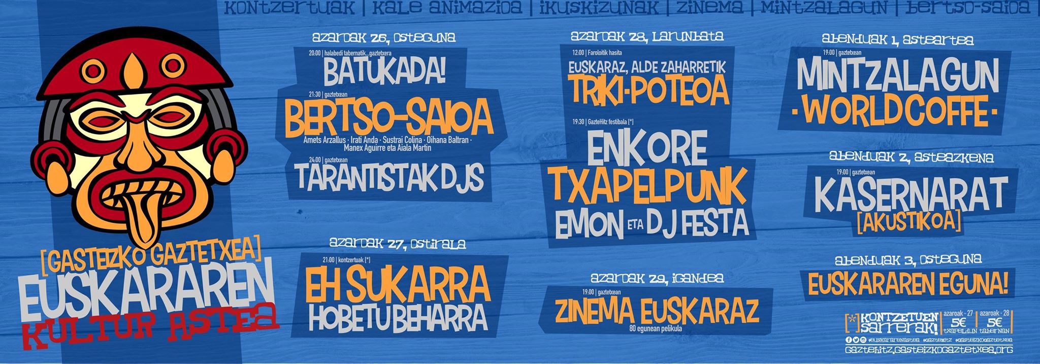 EUSKARAREN KULTUR ASTEA. Gaztetxea